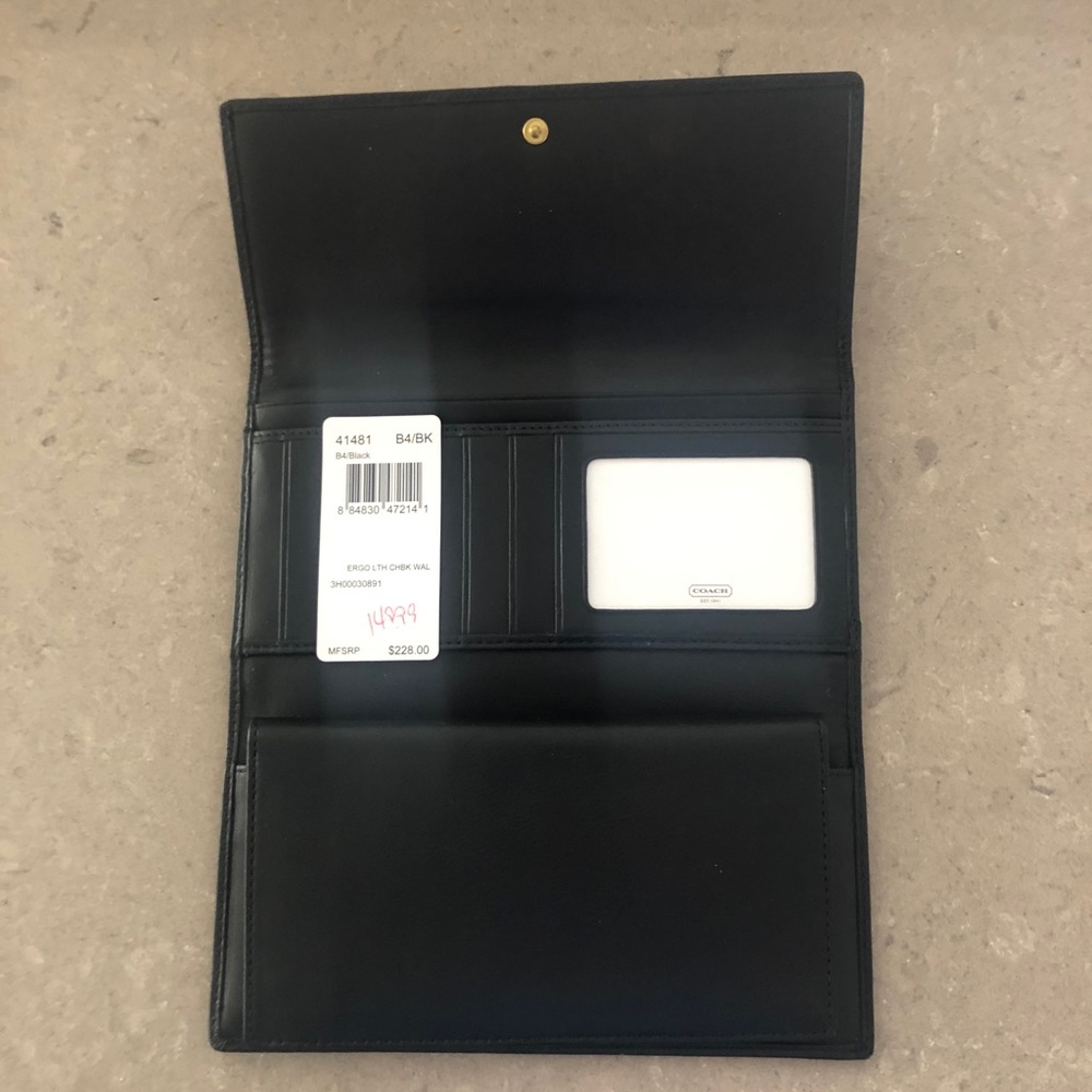 Black coach wallet